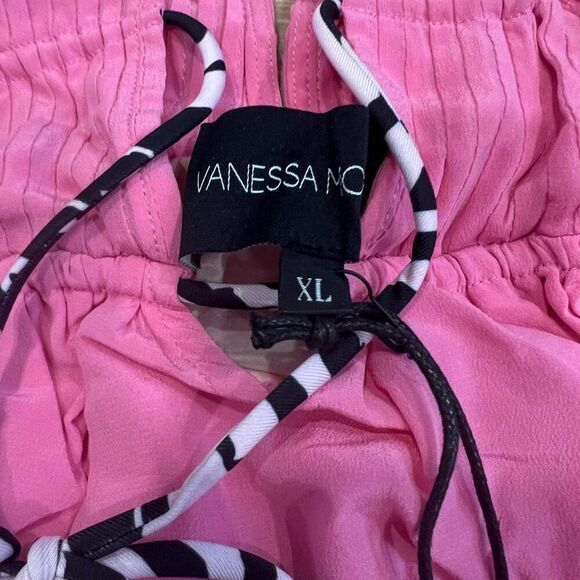 Vanessa Mooney, The Alya Dress in Pink, Tie Closures Women’s XL - Picture 7 of 13